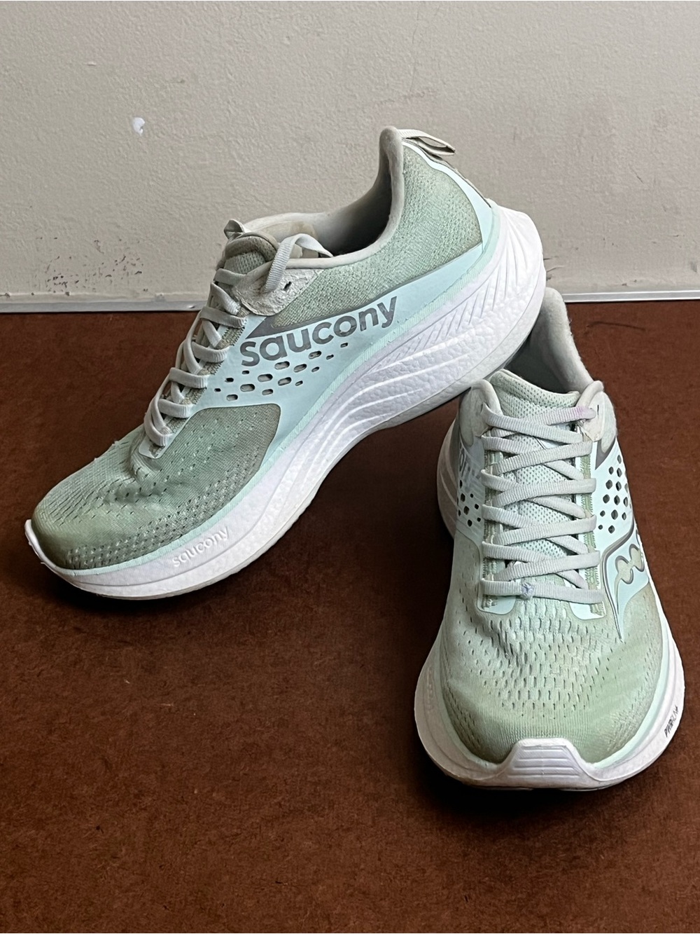 Saucony Ride 17 Women's Light Green Running Shoes